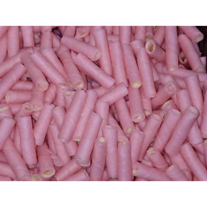 

astor mini/waffer gulung mini rasa stroberi