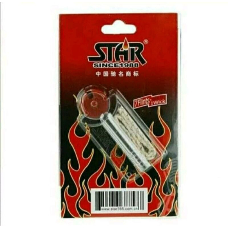 Batu korek zippo+sumbu star zippo