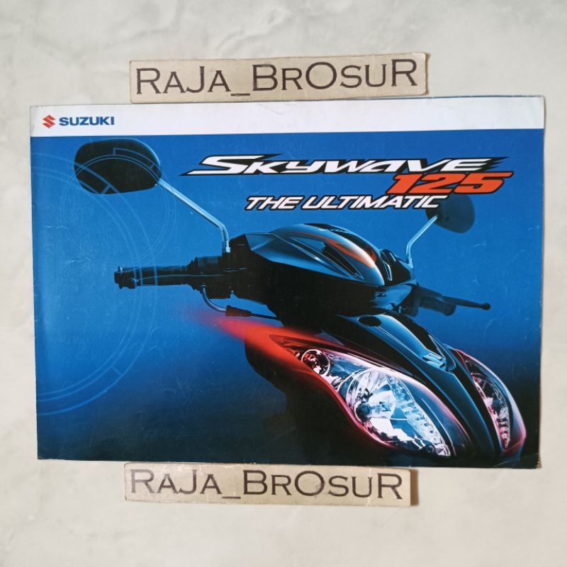 Poster brosur katalog leaflet Suzuki Skywave/Suzuki Skywave125 2007