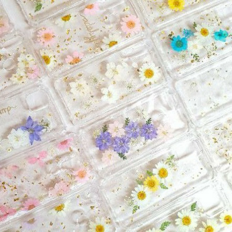 Case resin custom | Seesaw_art | Dried Flower Case 2 | case bunga kering asli resin | Casing hp