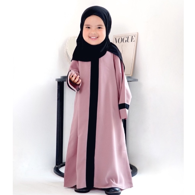 Serbu Spesial  Haura Kids Abaya Anak Ibu Couple Abaya Anak Lebaran Abaya Anak Polos Abaya Anak Saudi Abaya Anak Umroh Abaya Anak Hitam