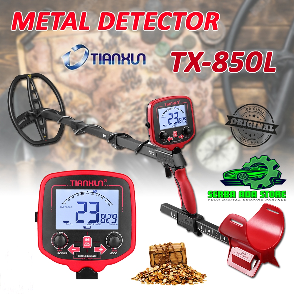 NEW ORIGINAL TIANXUN Metal Detektor TX850L TX850 L Pendeteksi Logam Dan Emas Metal Detector TX-850L