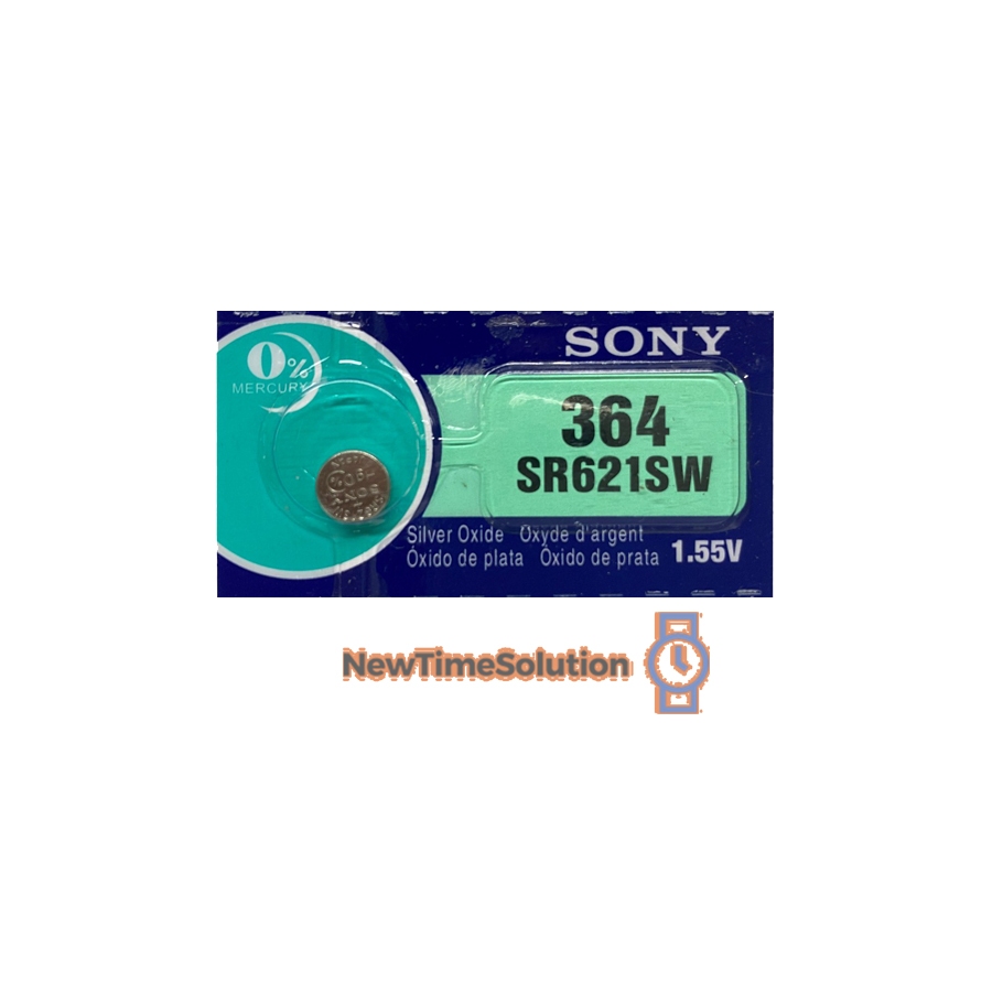 Baterai Sony 364 621 Batre SR621SW Batu Battery Jam Tangan Mesin Analog Hari Original 1.55V Silver O
