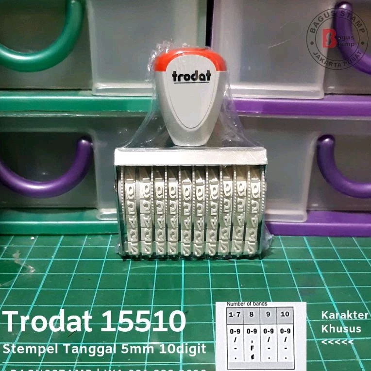 

tyvf Stempel Angka Manual 10 Dit 3mm 4mm 5mm Trodat 15310 15410 15510