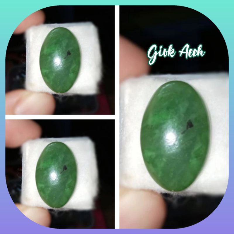 Batu Giok Aceh Nefhrite Jade Asli Natural