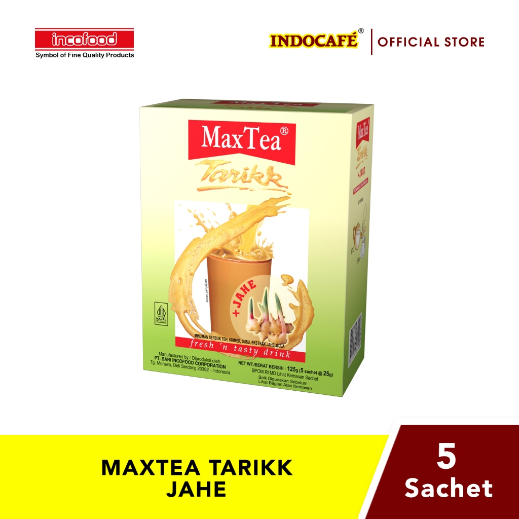 

MaxTea Tarikk Jahe (5 sachet)