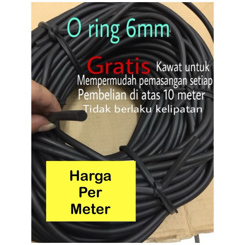 Karet O - ukuran 6mm - Peredam Pintu Mobil
