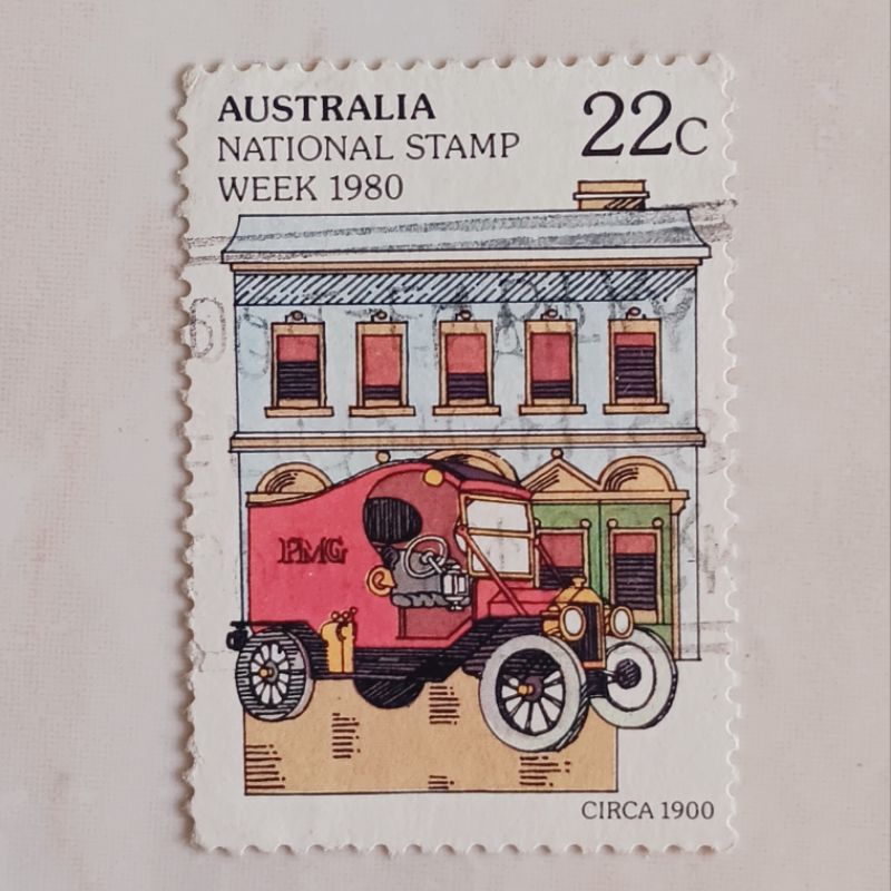 

(AA) Perangko Australia 1980 National Stamp Week- Ford Model T Mail Van 22c Used