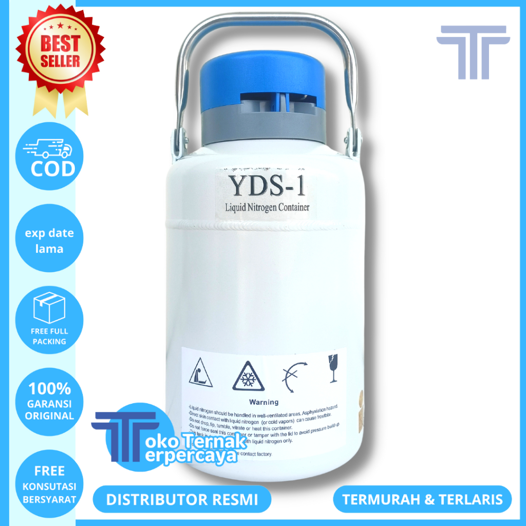 CONTAINER NITROGEN 1 LITER YDS - Kontainer IB Sapi Kontainer Nitrogen Cair untuk Lapangan