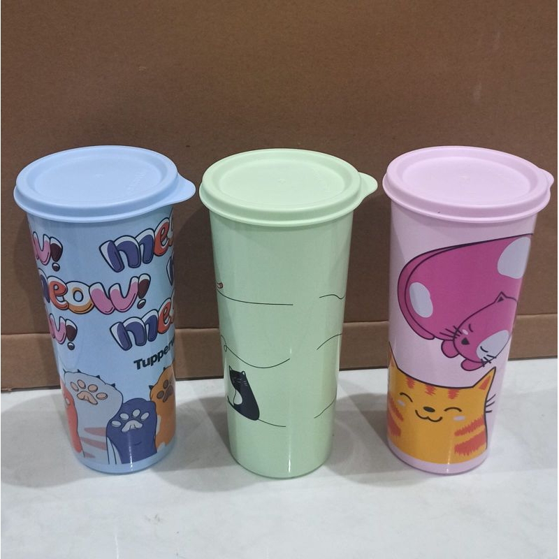 cat tumbler tutup datar (3) tupperware - promo april