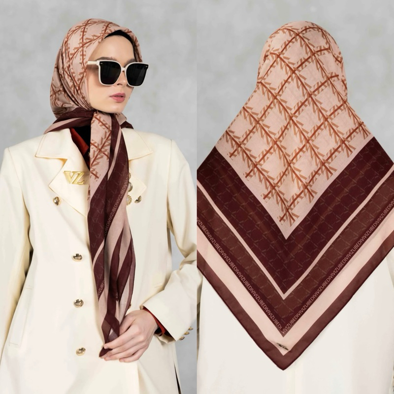 PL scarf VIVIZUBEDI ORIGINAL “VZ Tattersall Scarf Apple Butter” ‼️VVGC‼️