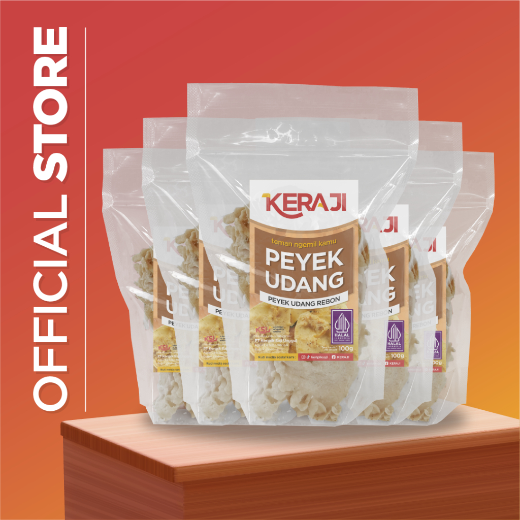 

( Bundle 5 pcs ) Peyek Udang 100g