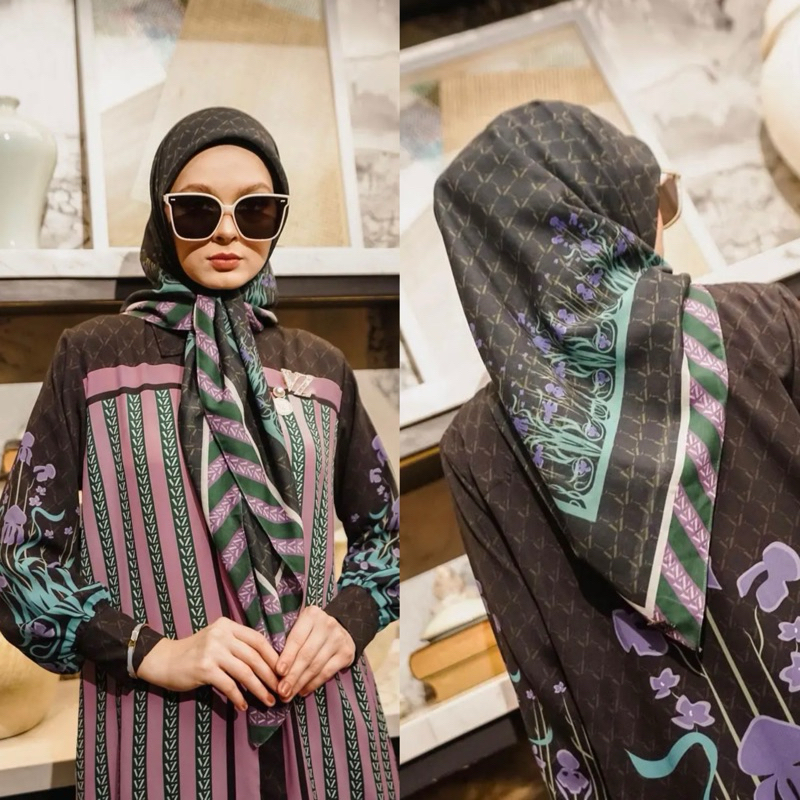 PL scarf VIVIZUBEDI ORIGINAL “VZ Eunice Scarf Blackberry” ‼️VVGC‼️