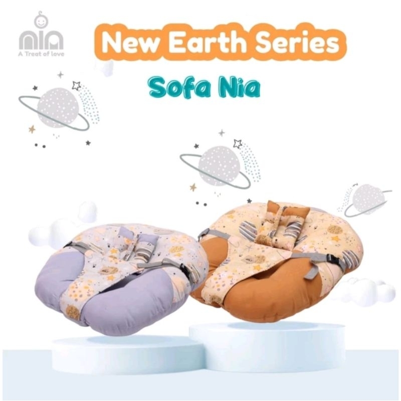 NIA BABY SOFA BAYI EARTH SERIES - SOFA BAYI DENGAN BANTAL NIA NBS8008