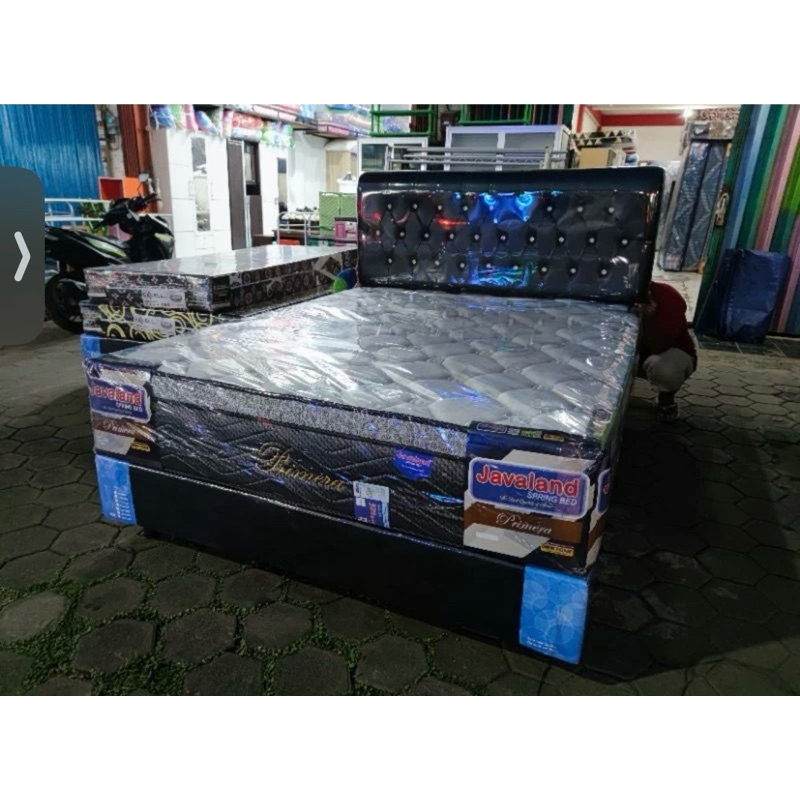 1 SET SPRINGBED JAVALAND PLUSHTOP BED SET JAVALAND SPRINGBED JAVALAND MATRAS PLUSHTOP JAVALAND
