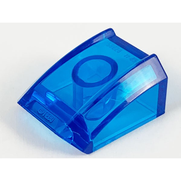 Lego Trans Dark Blue Part 30602 Slope, Curved 2 x 2 Lip