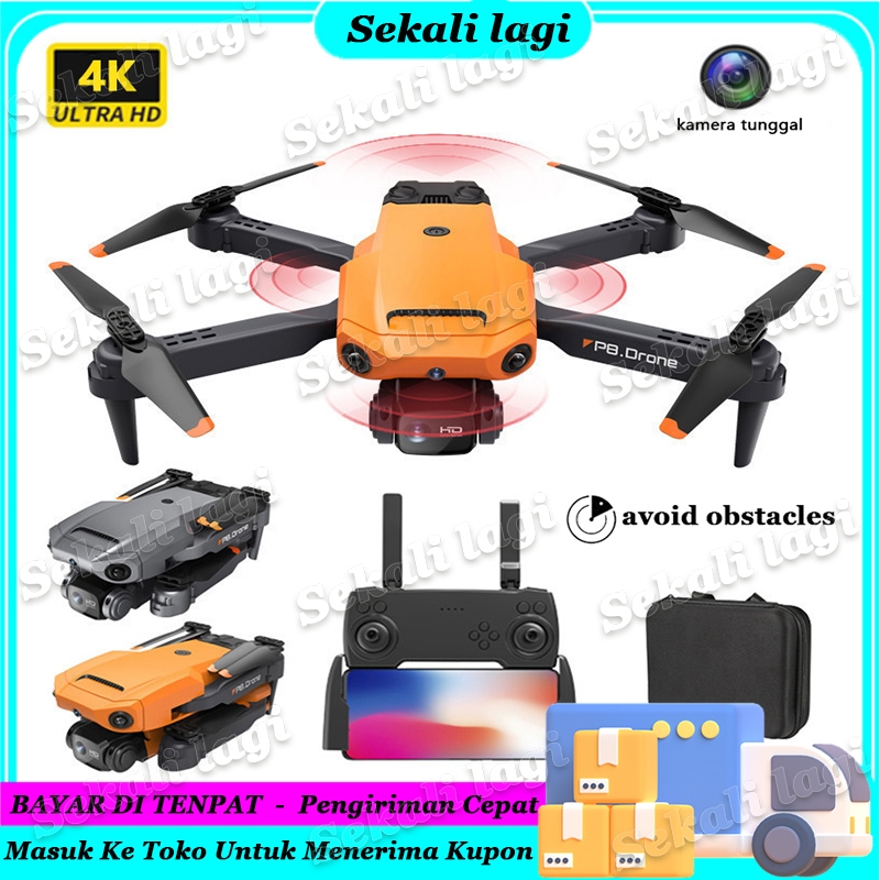 P8 UAV Lipat UAV Cerdas Menghindari Rintangan 4K HD Kendaraan Udara Optical Flow Positioning Pesawat