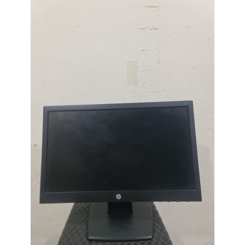 Monitor led hp 19 inc v193 komplit kabel dan normal
