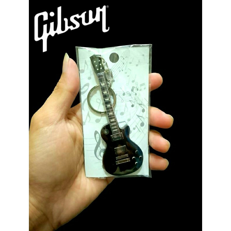 GANTUNGAN KUNCI GITAR GIBSON LES PAUL BLACK BEAUTY 2