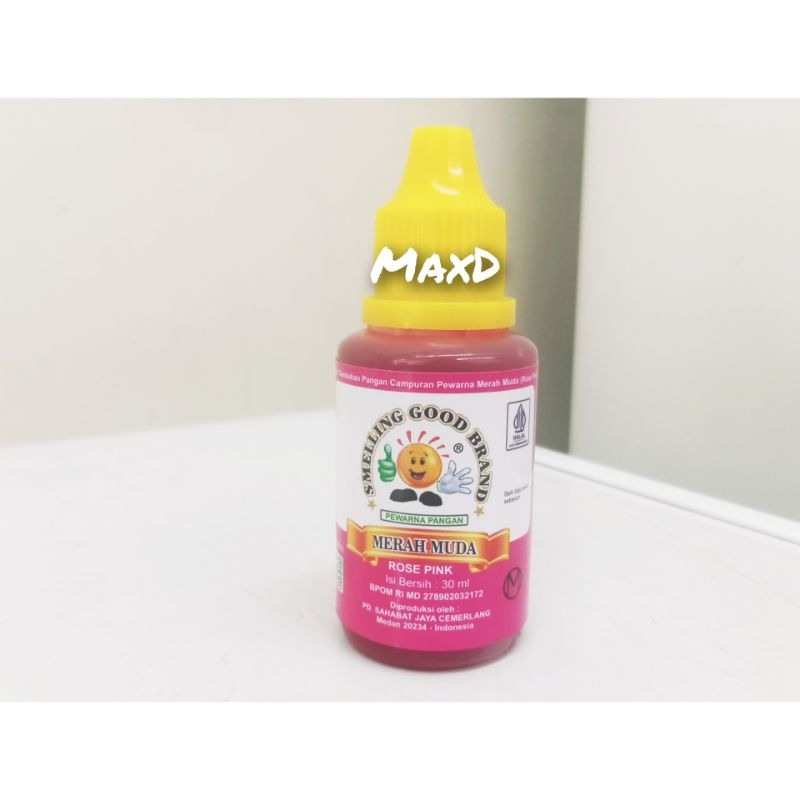 

Smelling Good Pewarna Makanan cair Warna Pink / Rose Pink 30Ml 1 Pcs