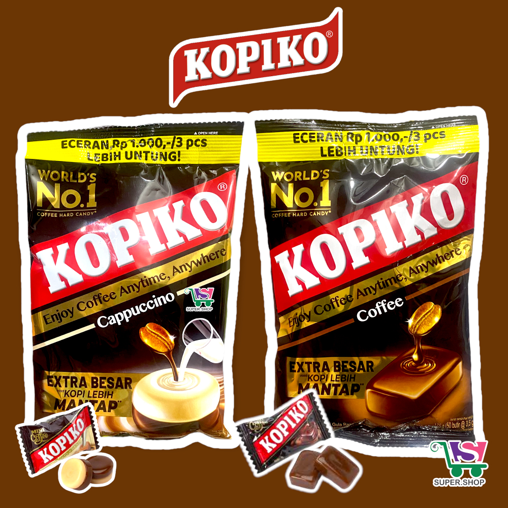 

Kopiko Coffee Shot Classic / Cappuccino (isi 50 pcs) . Permen Kopiko