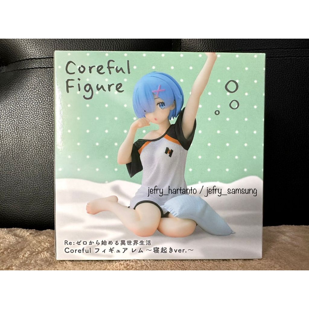 Re:Zero Rem Wake Up Subaru Shirt Ver. Coreful Figure Original Taito Japver MISB Ram Echidna