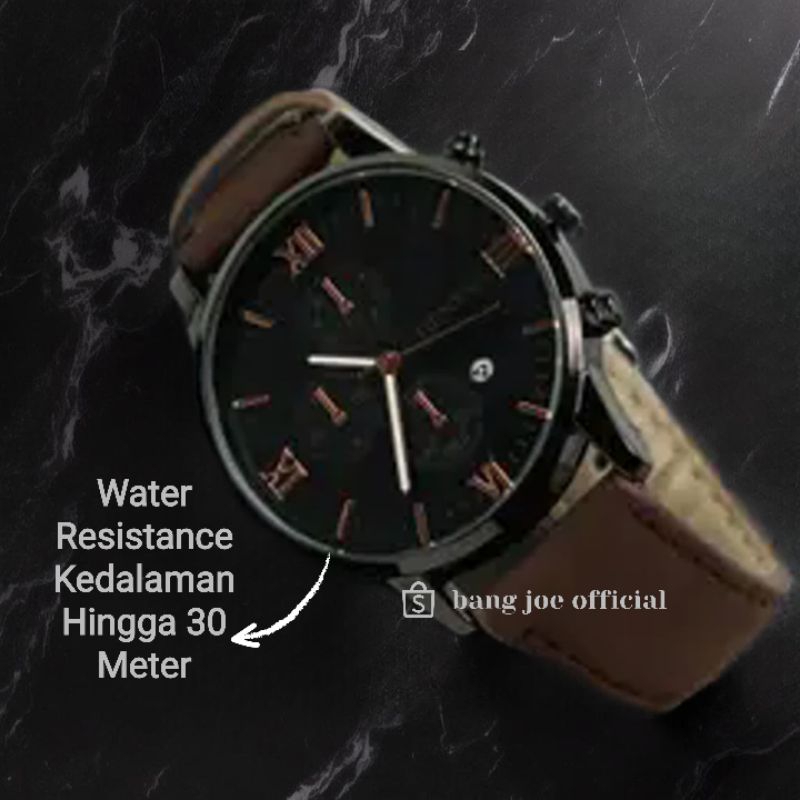 Jam Tangan Pria Wanita Model Casio Tali Kulit Elegan R 28NN