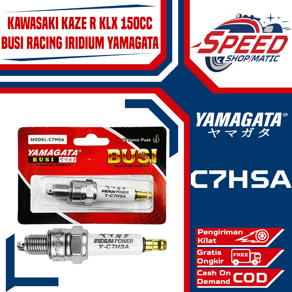 Busi Yamagata Racing Iridium Power Kawasaki Kaze R KLX 150 C7HSA