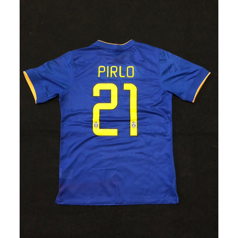 Jersey Bola Retro Juventus Away Biru 2014 - Nameset : Pirlo - 21 GO
