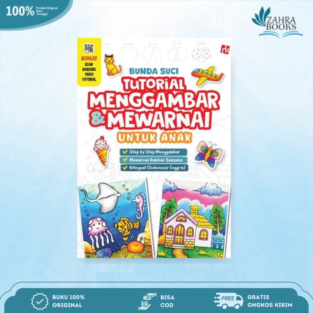 Buku Tutorial Menggambar & Mewarnai Untuk Anak - Agro