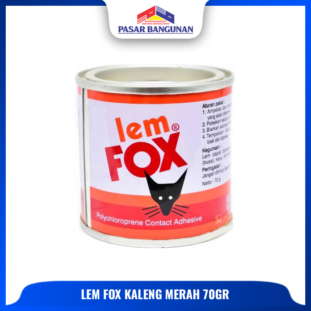 

FOX Lem Kuning Kaleng Merah 70 gram