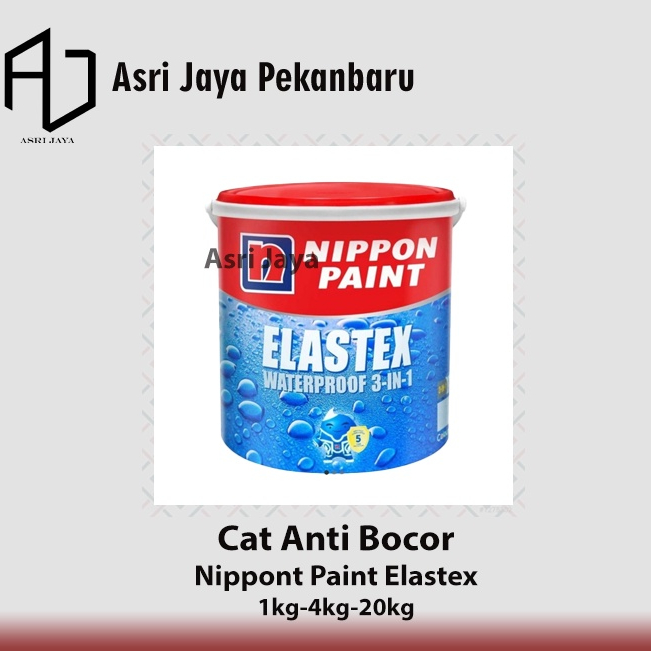 Cat Nippon Paint Elastex Waterproof Anti Bocor Untuk ukuran 1kg dan 5Kg / Tersedia macam warna