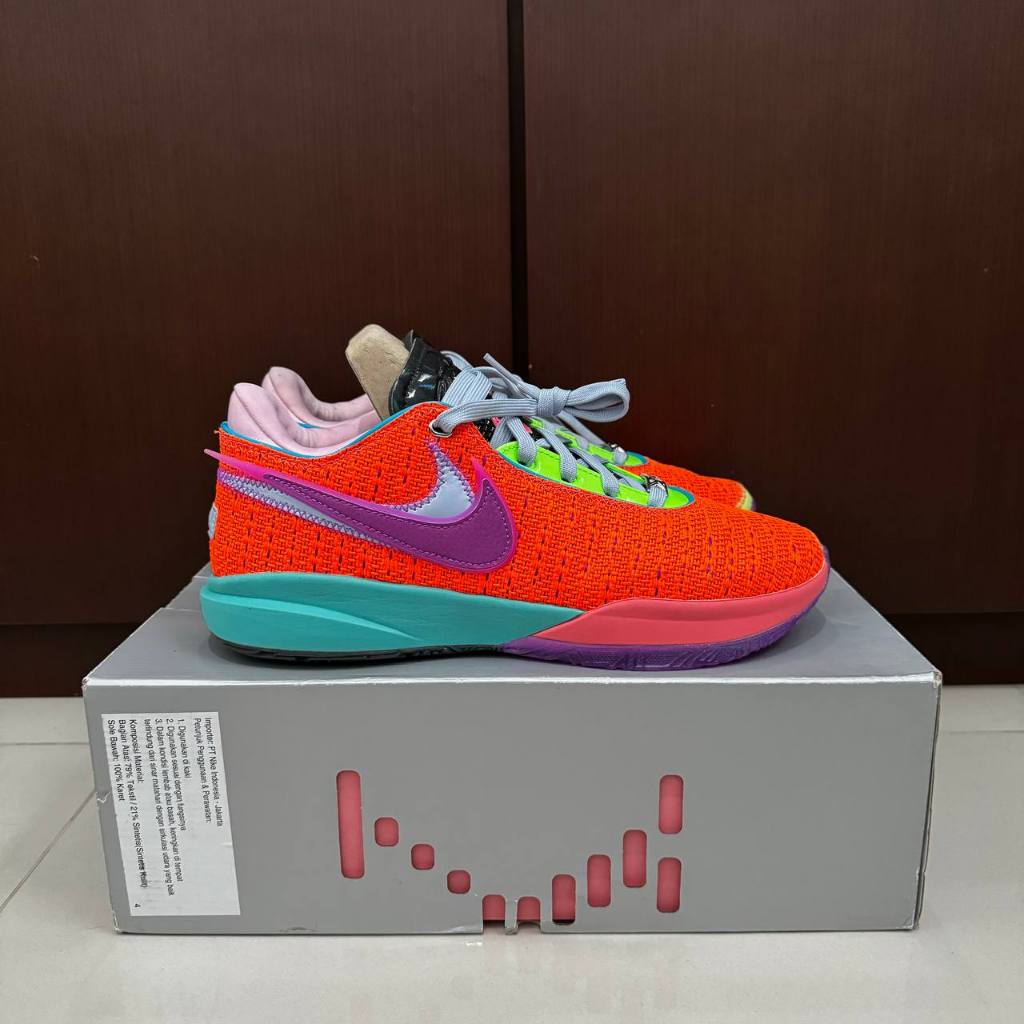 Sepatu Basket Nike Lebron 20 Total Orange 100% Authentic / Lebron XX Chosen 1