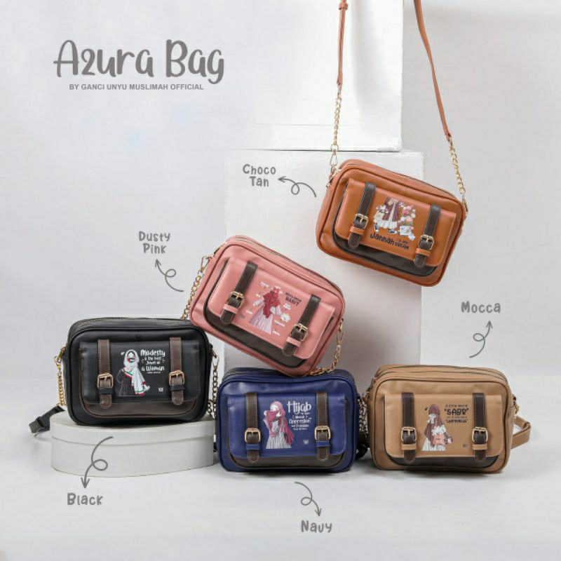Unyu Muslimah Azura Bag Dompet Unyu Slingbag Unyu Wallet Unyu Tas Muslimah Ganci Unyu Muslimah