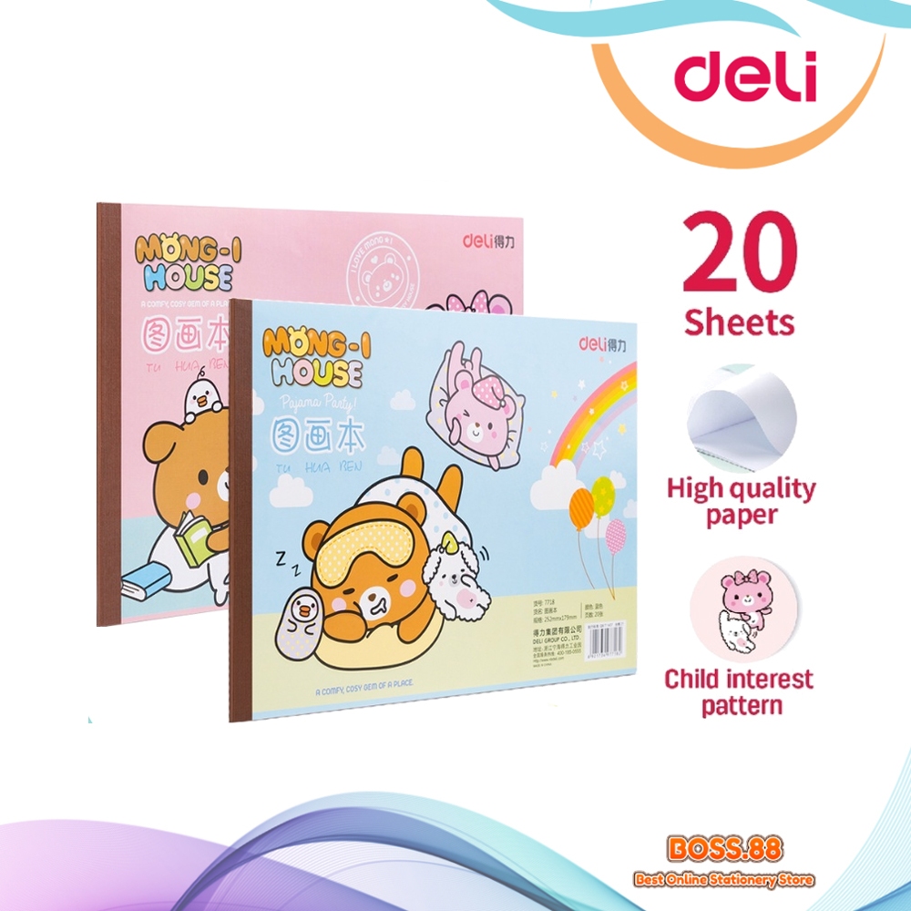 

DRAWING BOOK / BUKU GAMBAR B5 DELI 7718 (1 PCS)