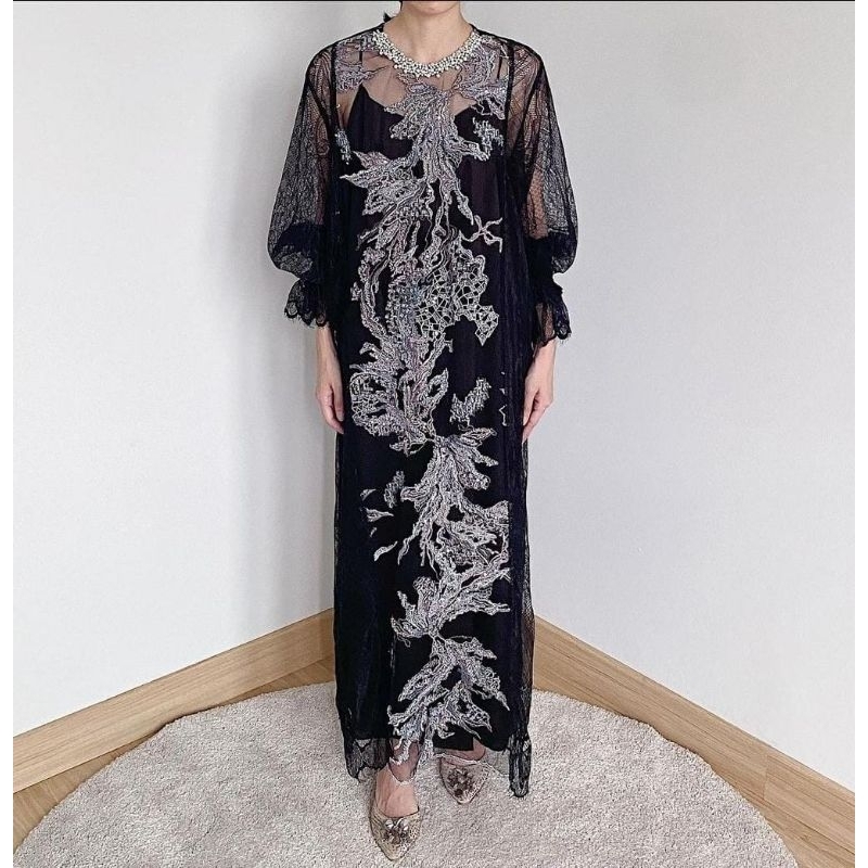 rent dress/ sewa dress/ baju pesta marelle dress warna hitam