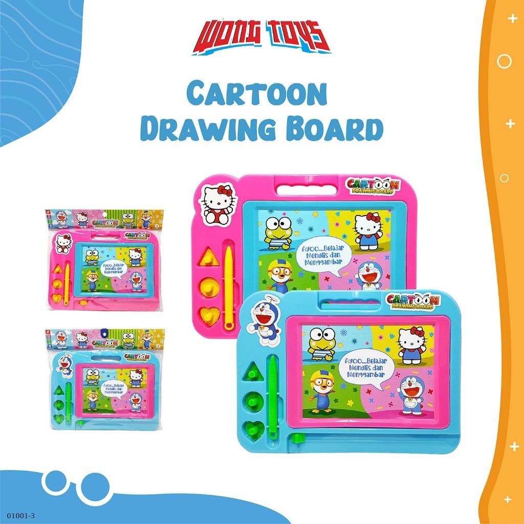 

Papan Tulis Karakter / Cartoon Drawing Board (01001-3) - Mainan Papan Tulis Magnet