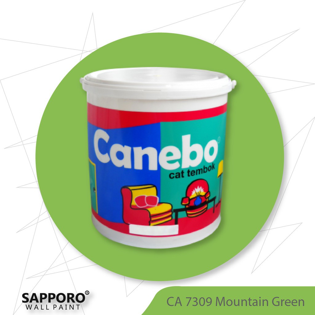 Cat Tembok Canebo Mountain Green 5KG Cat Tembok Terbaik Termurah