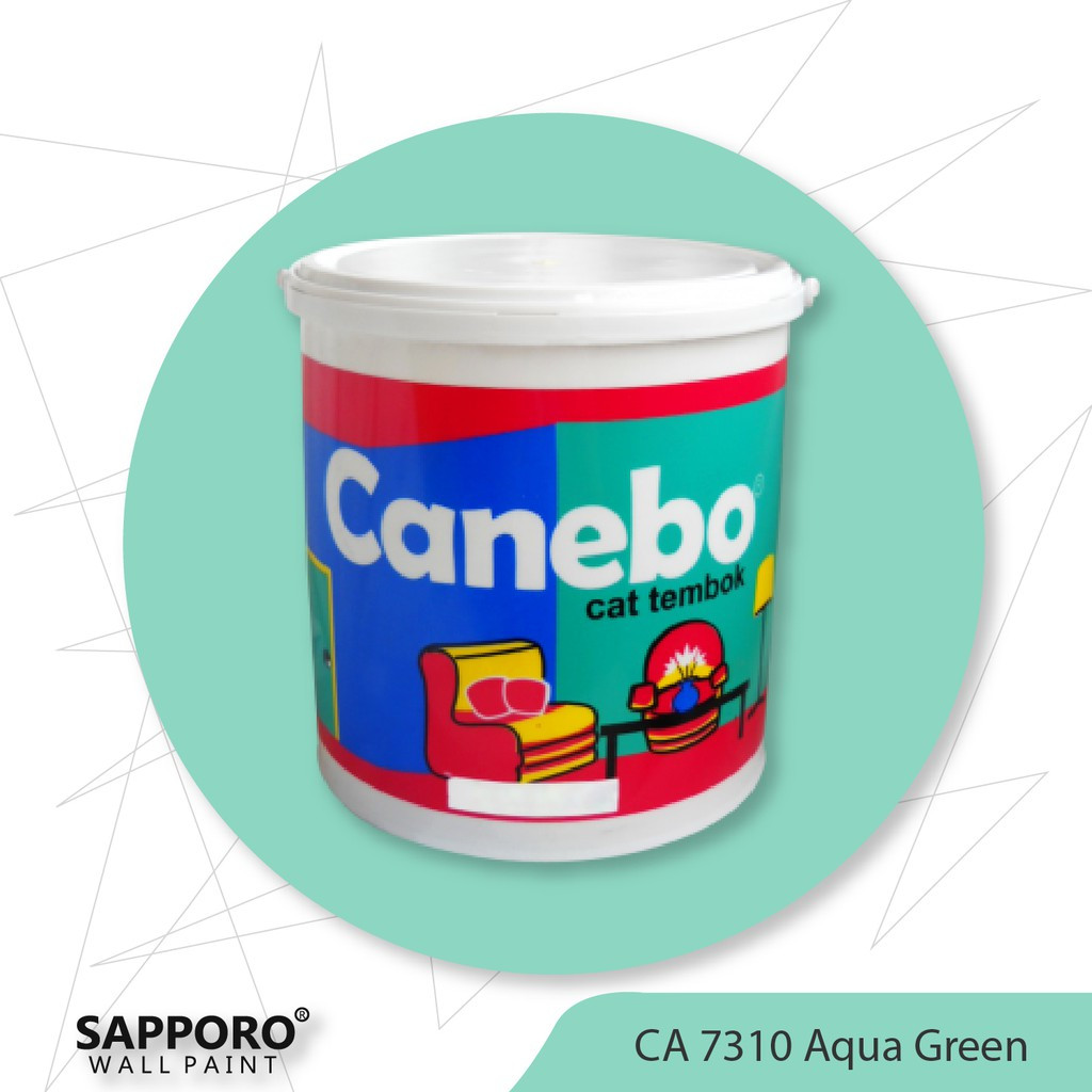 Cat Tembok Canebo Aqua Green 5KG Cat Tembok Terbaik Termurah