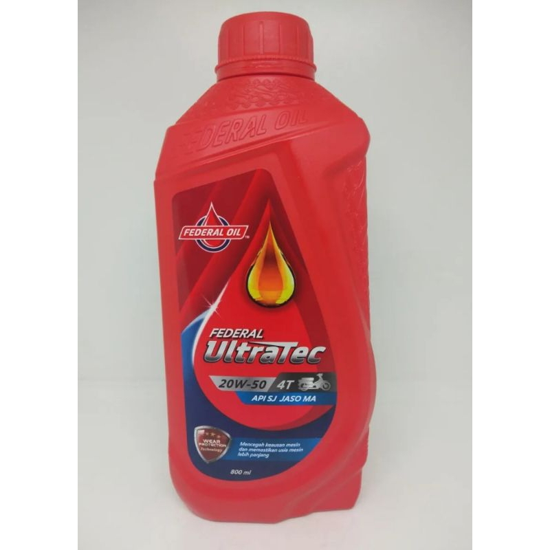 Oli Mesin Federal 4T Ultratec SAE 20W-50 ( 800ML ) Ori Federal