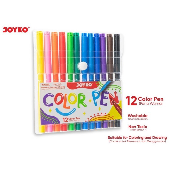 

Spidol Warna Joyko CLP-60-12 Color Pen Set 12 Warna