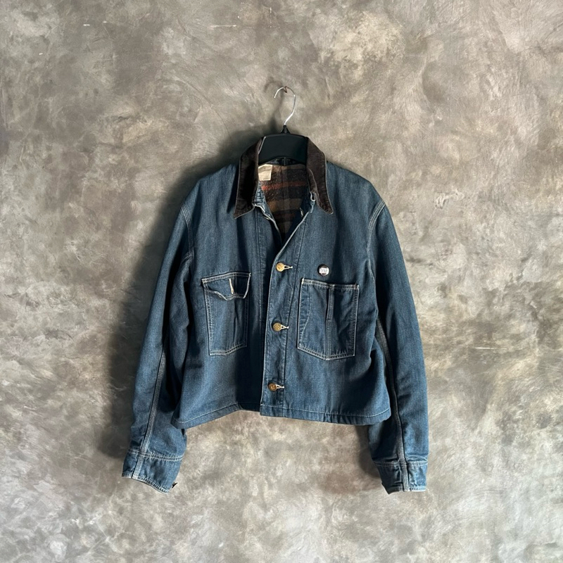 Cropped Jacket Jeans Inner Blanket Boxy Fit Lee Brand