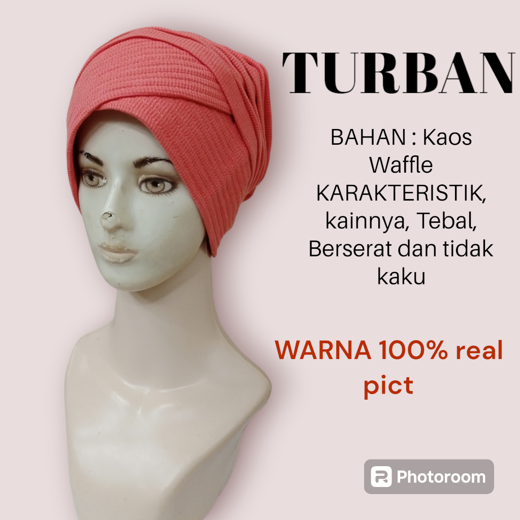 Topi turban import instan model siput/Ciput nenek terbaru/Turban rajut ibu" bahan lembut