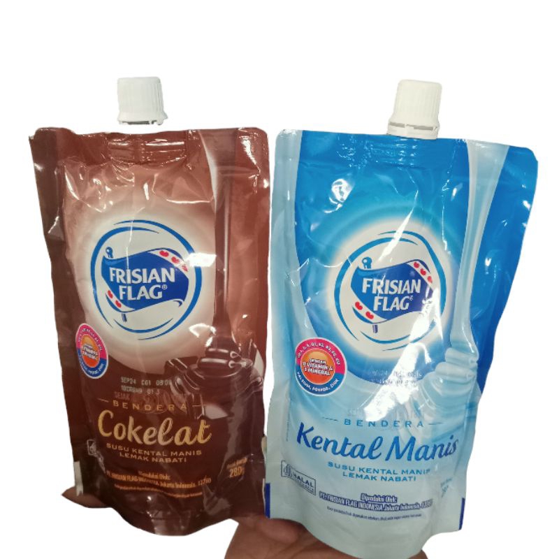 

Susu Kental Manis ( frisian plag ) 280 gr pouch.