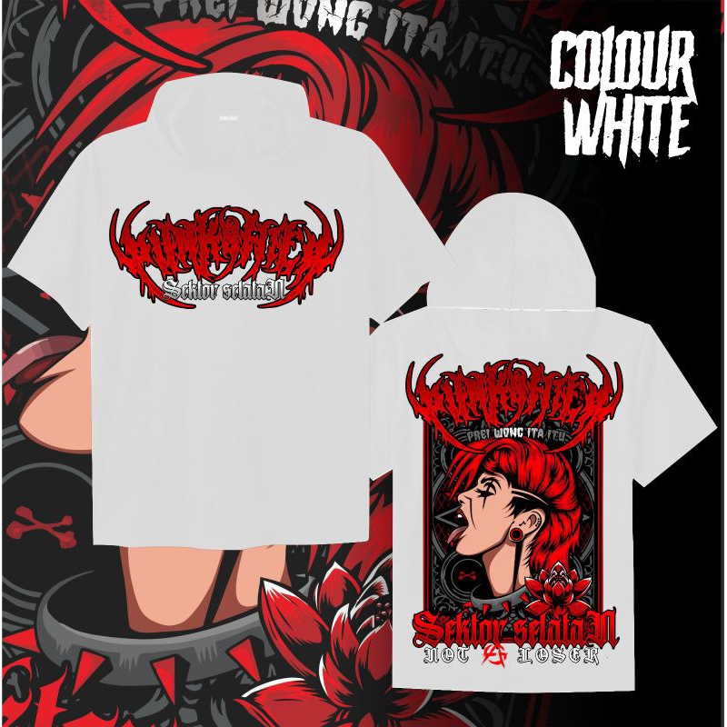 T-shirt Hoodie Punkshter Sektor Selatan Bahan Premium Sablon DTF By Maxtercloth