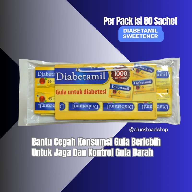 

Diabetamil Sweetener Pengganti Gula 80 sachet