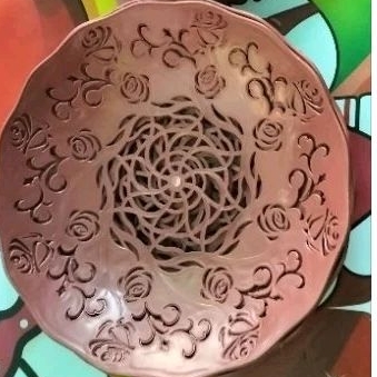 Piring, zikin rotan plastik 1 lusin