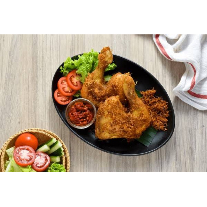 

ayam berempah momda siap santap enak gurih no msg halal dengan sambal terasi rempah pilihan aman utk usia 12+month