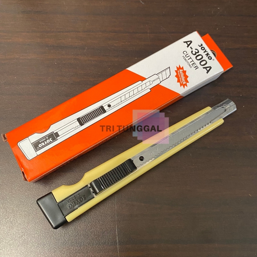 

Cutter JOYKO A-300 Kecil SATUAN Knife Ukuran Pisau Pemotong ATK RANDOM Iris Irisan Potong Stationery Perkantoran Peralatan Perlengkapan Kertas Cut Alat Tools Ukir Pengukir Warna Runcing Tajam Serbaguna Barang Rumah Sekolah Kantor Toko Tri Tunggal Malang