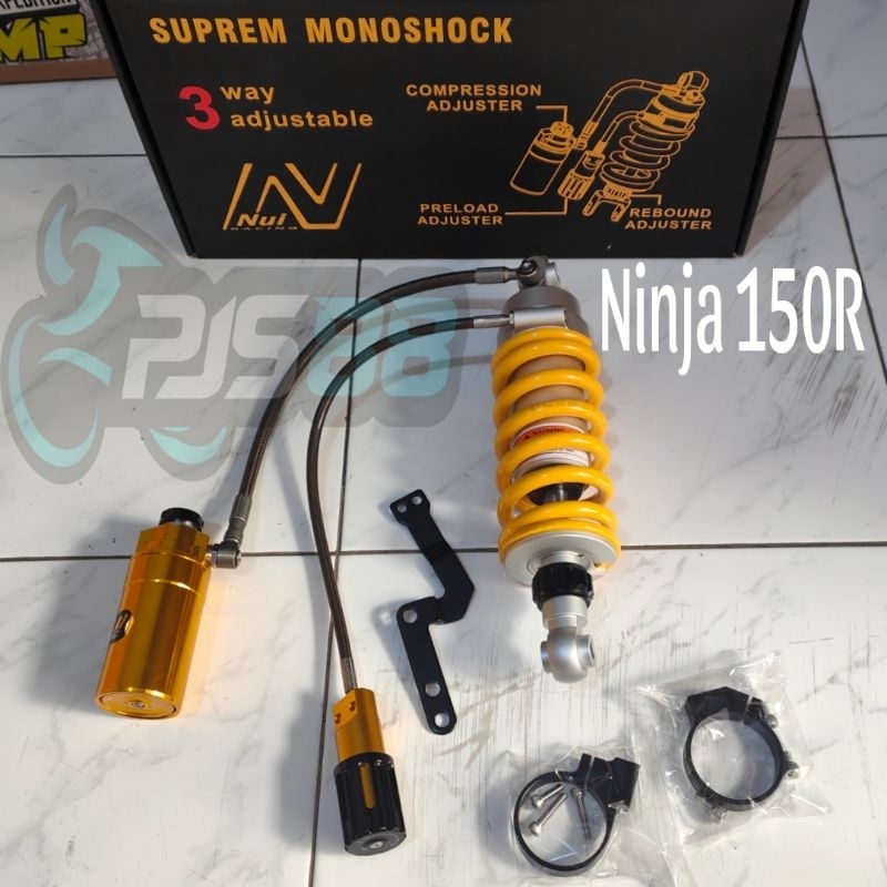 Monoshock Nui 3 way Tabung Pisah Ninja Rr Ninja R / Mono Shock Nui Racing Ninja 150 R Ninja 150 Rr